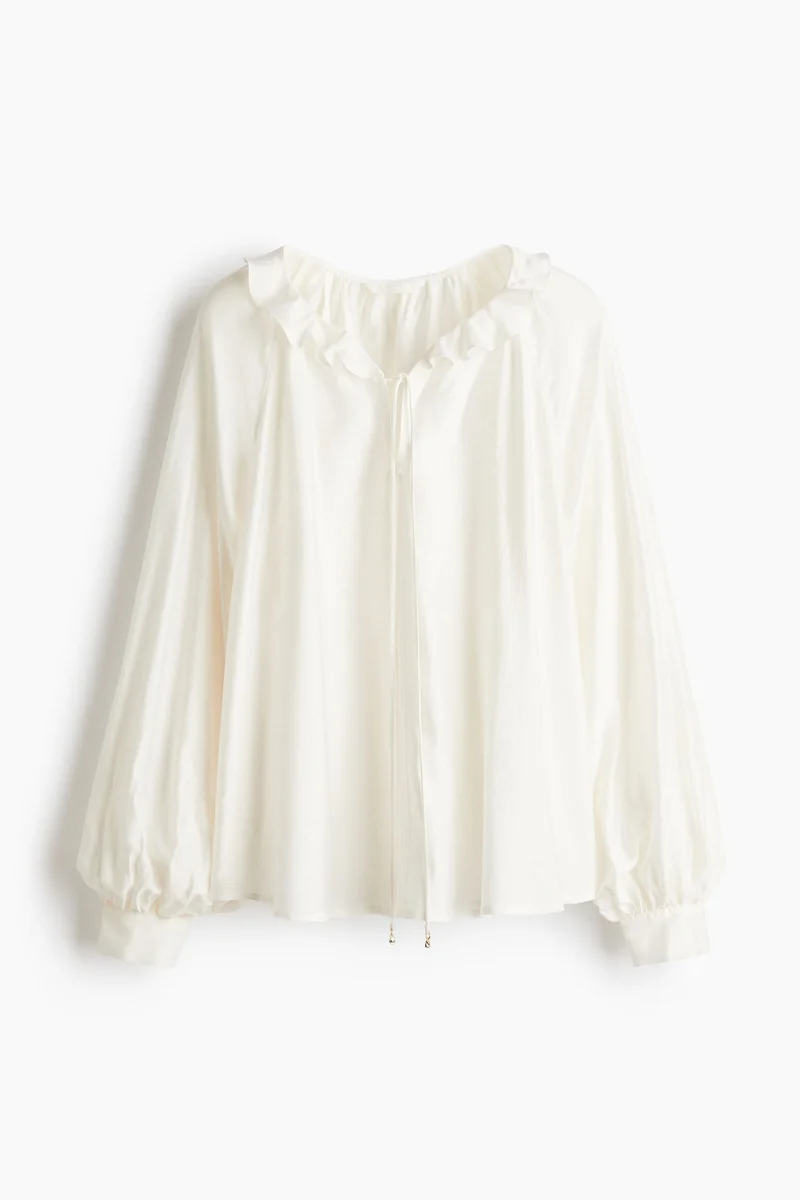 H&M Frill-collar blouse