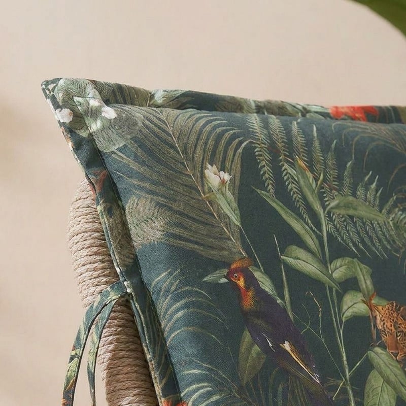 DANUBE HOME High Back Cushion 115X47X4Cm/120X52X4Cm - Wild Leopard, Multicolour, Statement High-Back Chair Cushion, 100% Polyester Fabric, For Patio Furniture - Image 4