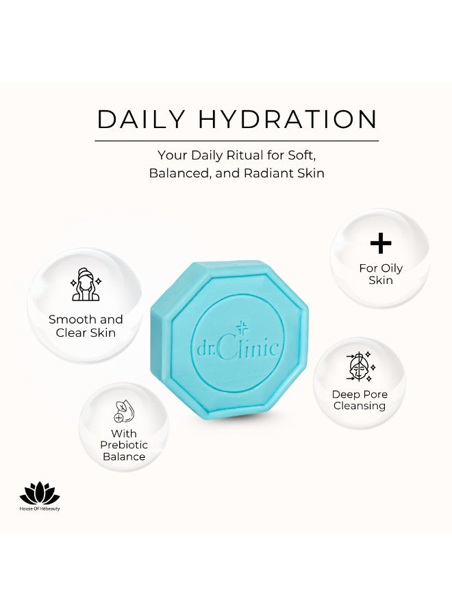 dr.Clinic DR. CLINIC | Prebiotic Soap for Dry & Combination Skin | Alpha-Arbutin, Moisturizing & Brightening | Hydrating, Skin Tone Evening | Gentle Daily Cleansing Bar | 100g - Image 3