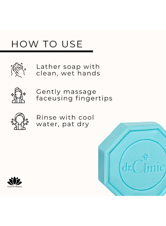 dr.Clinic DR. CLINIC | Prebiotic Soap for Dry & Combination Skin | Alpha-Arbutin, Moisturizing & Brightening | Hydrating, Skin Tone Evening | Gentle Daily Cleansing Bar | 100g - Image 4