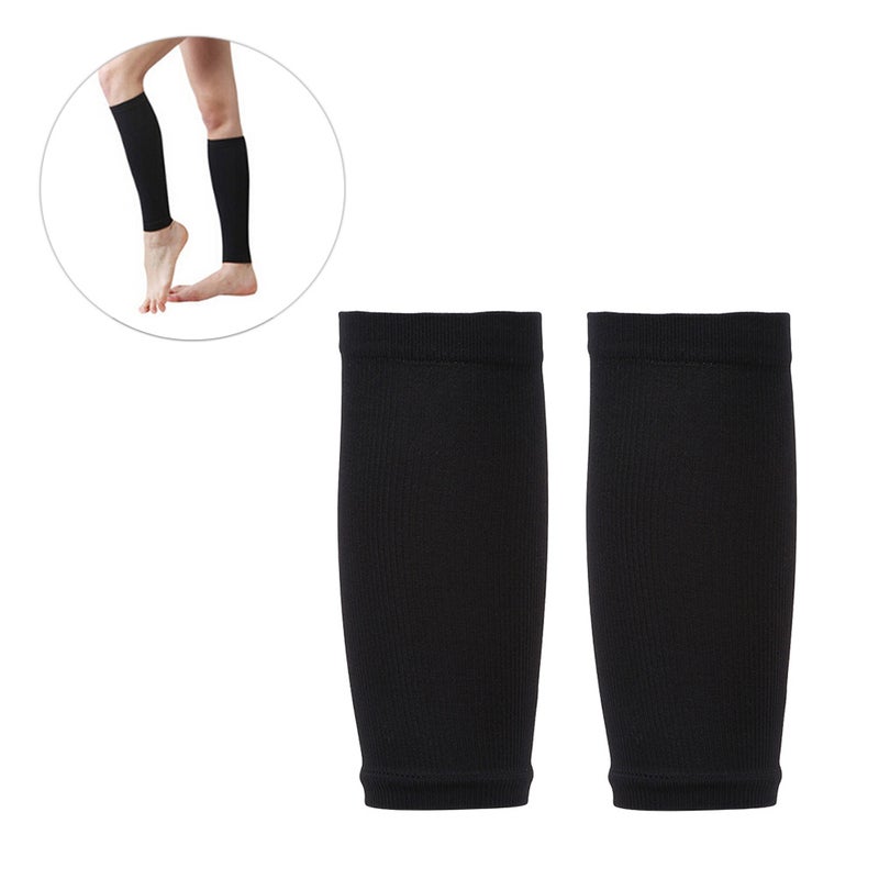 1 Pair Secondary Pressure Sports Vein Elastic Compression Socks Mid-tube Leg Support Socks (Black, XL) - Image 5