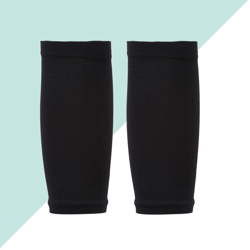 1 Pair Secondary Pressure Sports Vein Elastic Compression Socks Mid-tube Leg Support Socks (Black, XL) - Image 3