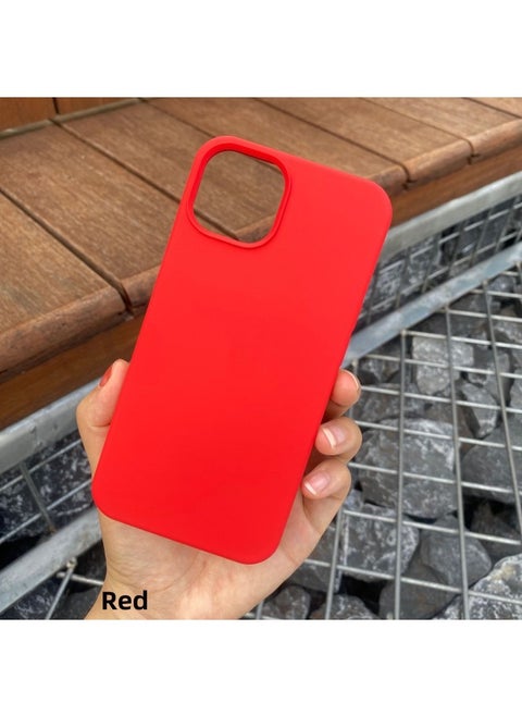 For Iphone16 Liquid Silicone Phone Case For Iphone 16Pro Max/16Pro Full Covering Drop-Resistant Protective Case-Color:Red [with Logo]]-Applicable Model:For Iphone16 [sealed Packaging]