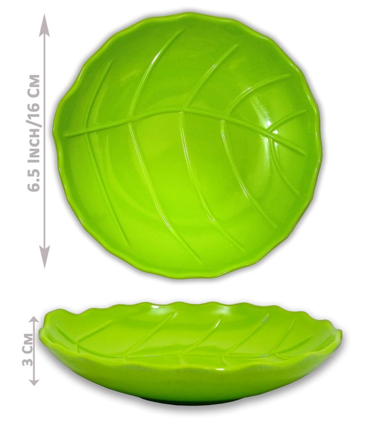 BHOJANWARE (Size- 6.5 Inch/16 CM) Melamine Snacks Platter Set of 6- Perfect for Dinner Parties and Entertaining! - Image 2