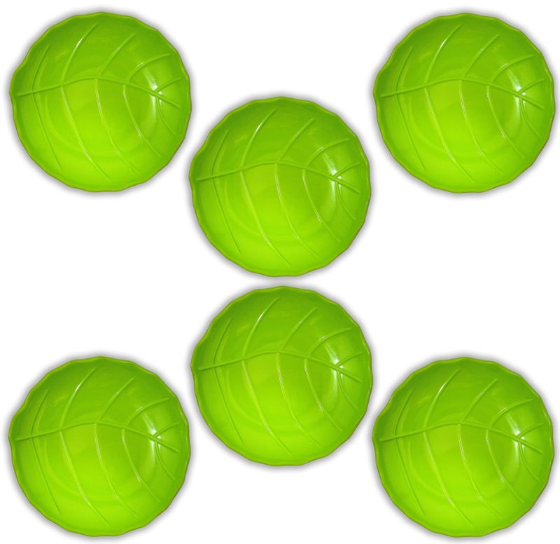 BHOJANWARE (Size- 6.5 Inch/16 CM) Melamine Snacks Platter Set of 6- Perfect for Dinner Parties and Entertaining! - Image 3