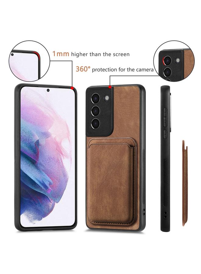 S-TOP Case For Samsung Galaxy S21+ 5G Retro Leather Card Bag Magnetic Phone Case - Image 4