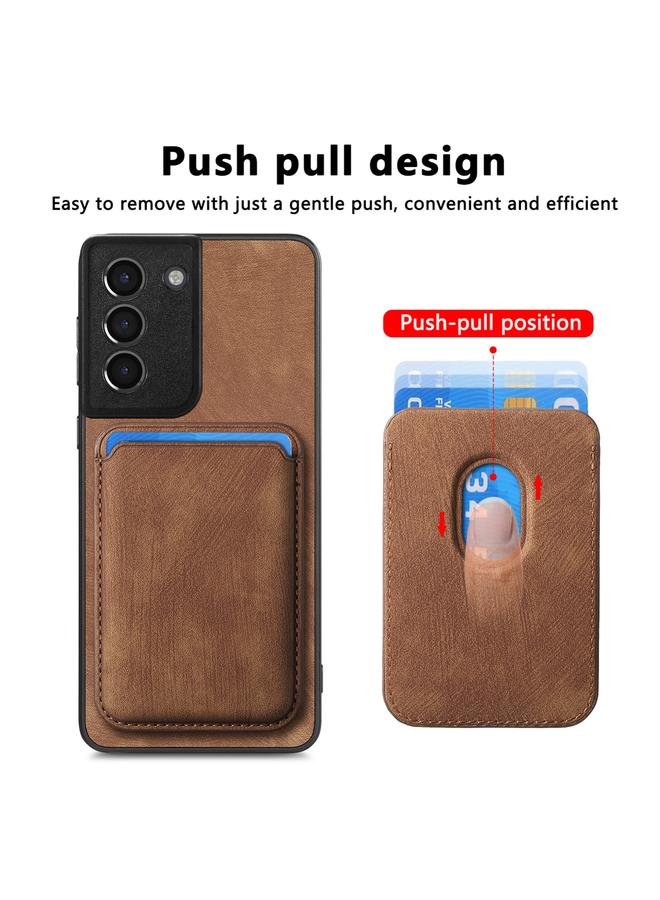 S-TOP Case For Samsung Galaxy S21+ 5G Retro Leather Card Bag Magnetic Phone Case - Image 2