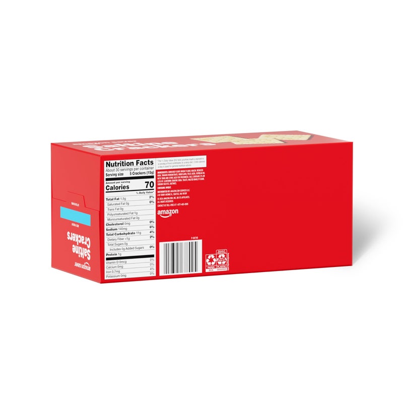 Amazon Saver, Saltine Crackers, 16 Oz (Previously Amazon Fresh, Packaging May Vary) - Image 3