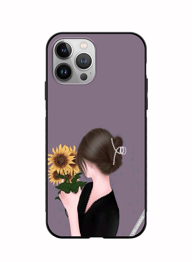 VR CREATIVE Protective Case Cover For Apple iPhone 12 Pro Sunflower Design Multicolour - Image 1