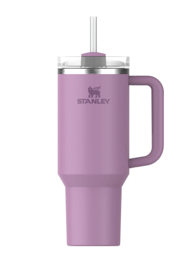 Stanley The Quencher H2.0 Tumbler With Handle And Straw 40 oz Flowstate 3-Position Lid Cup Holder Compatible For Travel Insulated Stainless Steel Cup BPA-Free Stanley Cup Vacuum Insulated Tumbler With Lid and Straw For Water, Iced Tea Or Coffee, Smoothie And More Light Purple - Image 1