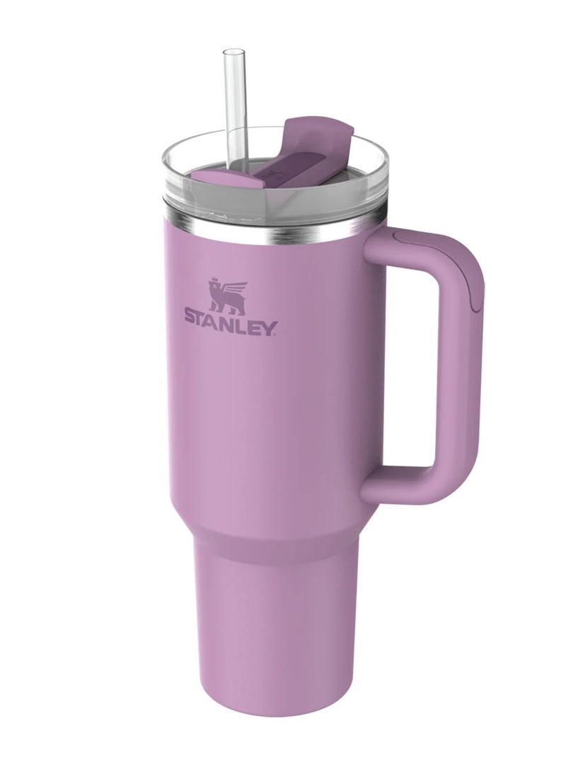 Stanley The Quencher H2.0 Tumbler With Handle And Straw 40 oz Flowstate 3-Position Lid Cup Holder Compatible For Travel Insulated Stainless Steel Cup BPA-Free Stanley Cup Vacuum Insulated Tumbler With Lid and Straw For Water, Iced Tea Or Coffee, Smoothie And More Light Purple - Image 3