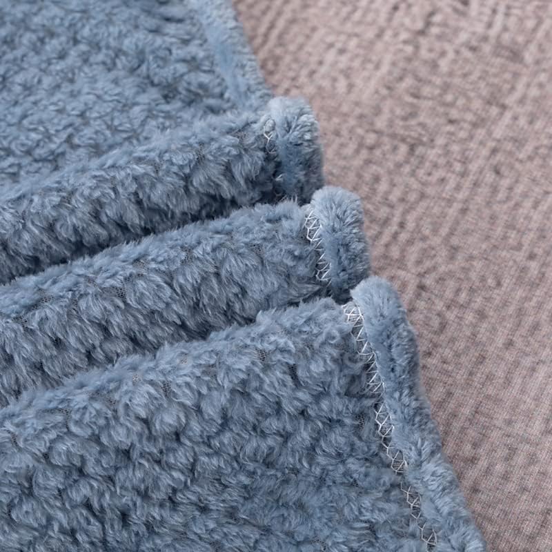 VIDSID Plush blanket, Super Soft and Warm 100 * 150cm Throw Blanket for Couch, Cozy, Fuzzy and Lightweight (Water Blue 100 * 150cm) - Image 5