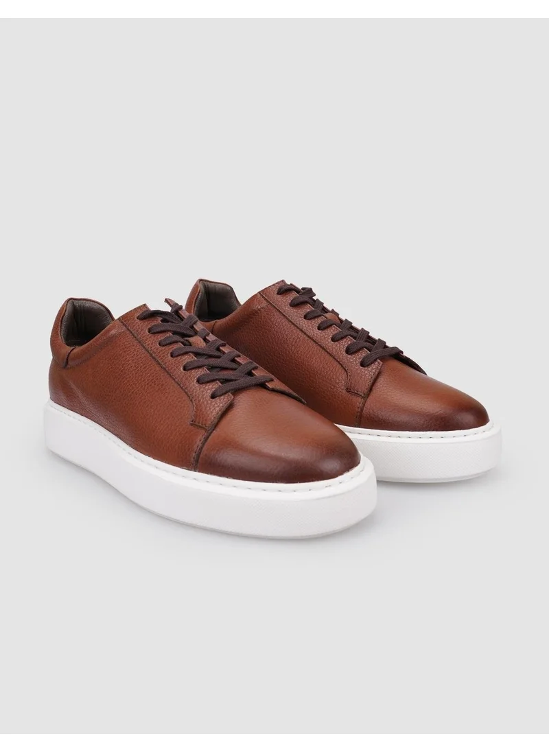 كاباني Bulutmod Leather Brown Laced Men's Sneakers