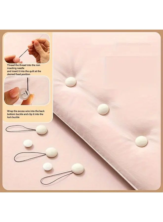 26 Pcs Comforter Clips Duvet Fasteners Beige No Mark Design Snug Bedding Grips Mixed Colors Durable Polypropylene Hand Wash Only Bedding Accessory Secure Fit Fastener - Image 4