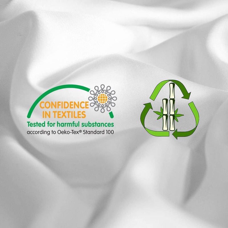 Honeydew Queen Side Pillow Case - Fits The Scrumptious and Essence Curved Pillows for Side Sleeping - Comfortable and Soft Cooling Viscose Made from Bamboo Fabric - Queen Size (Powdered Sugar White) - Image 3