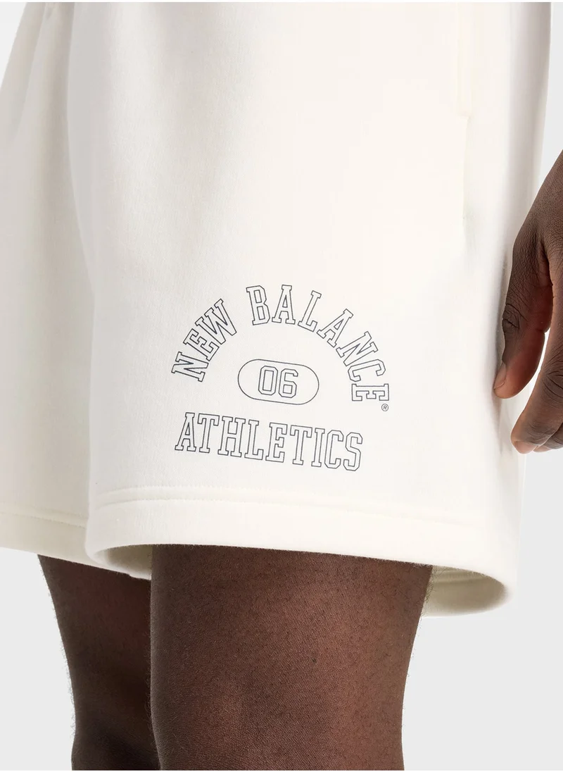 نيو بالانس Sport Essentials Fleece Graphic Short 7"