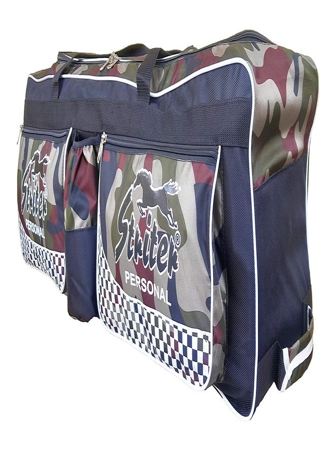 Striter® Hockey Kit Bag Cum Travel Duffel Bag with Rolling Wheels - Large 38 Inch Heavy Duty - Green(Bag Only) Colors of Bag May Vary - Image 4