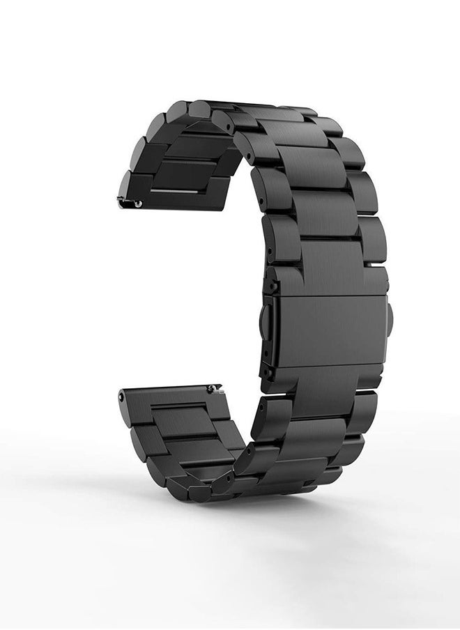 VINSOC - Metal Watch Strap Compatible with Huawei Watch GT5 Pro 46mm/GT4 46mm/GT3 46mm/GT2 46mm with All-Around Protective TPU Bumper Cover Screen Protector Case Intended for Huawei Watch GT5  46mm Strap Black - Image 1
