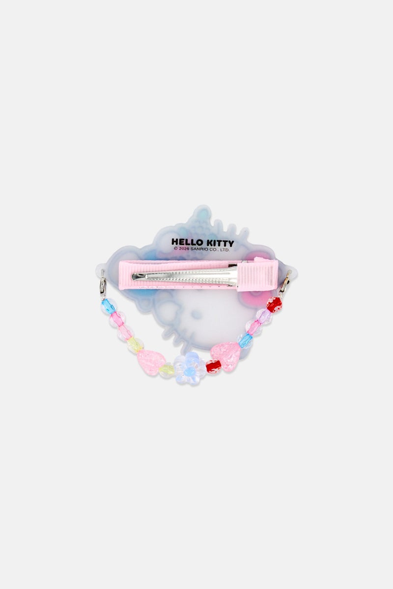 Sanrio Kids Girl Hello Kitty Hair Clip And Charm, Multicolor - Image 3