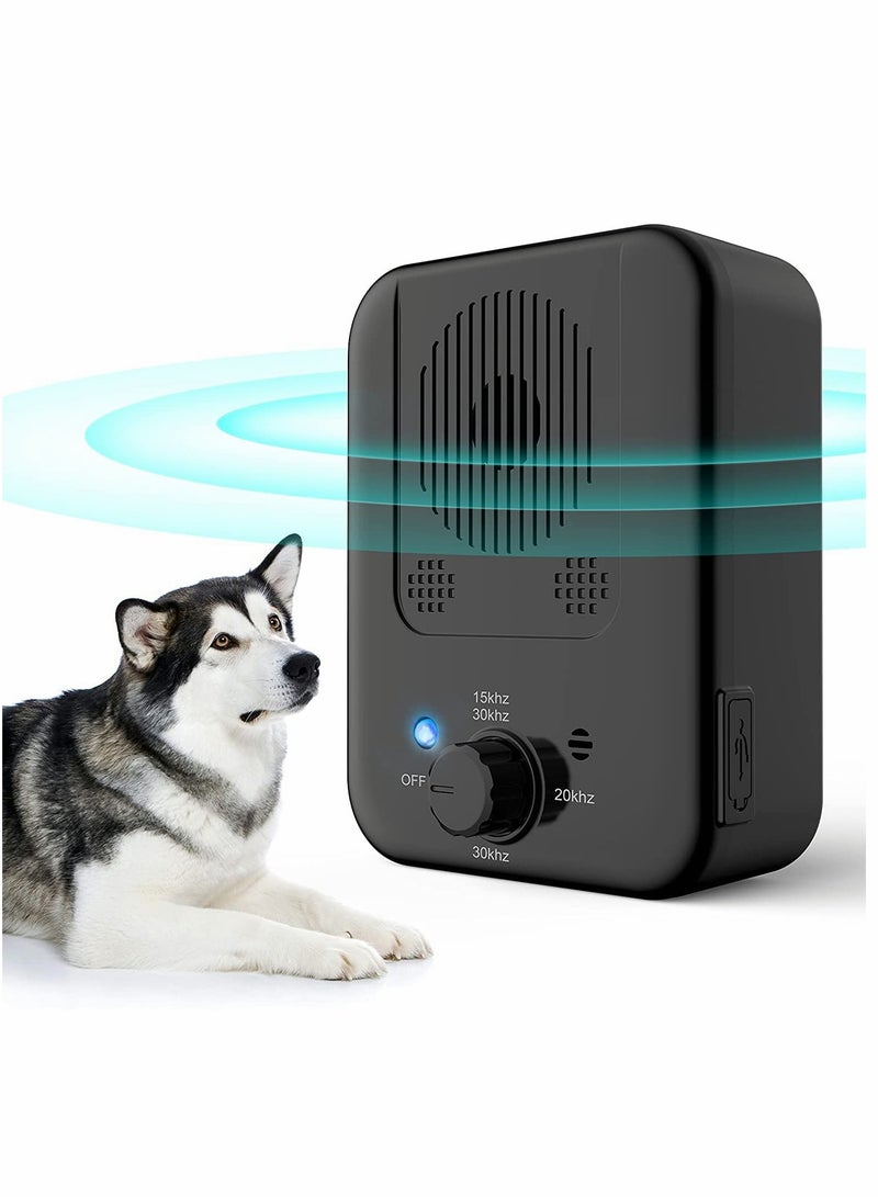 SYOSI Dog Anti Barking Device, 3 Frequencies Sensitivities Auto Dog Barking Deterrent Devices,33FT Dog Barking Control,Ultrasonic Stop Dogs Barking Pet Gentle Anti Barking Device Dogs Training - Image 1