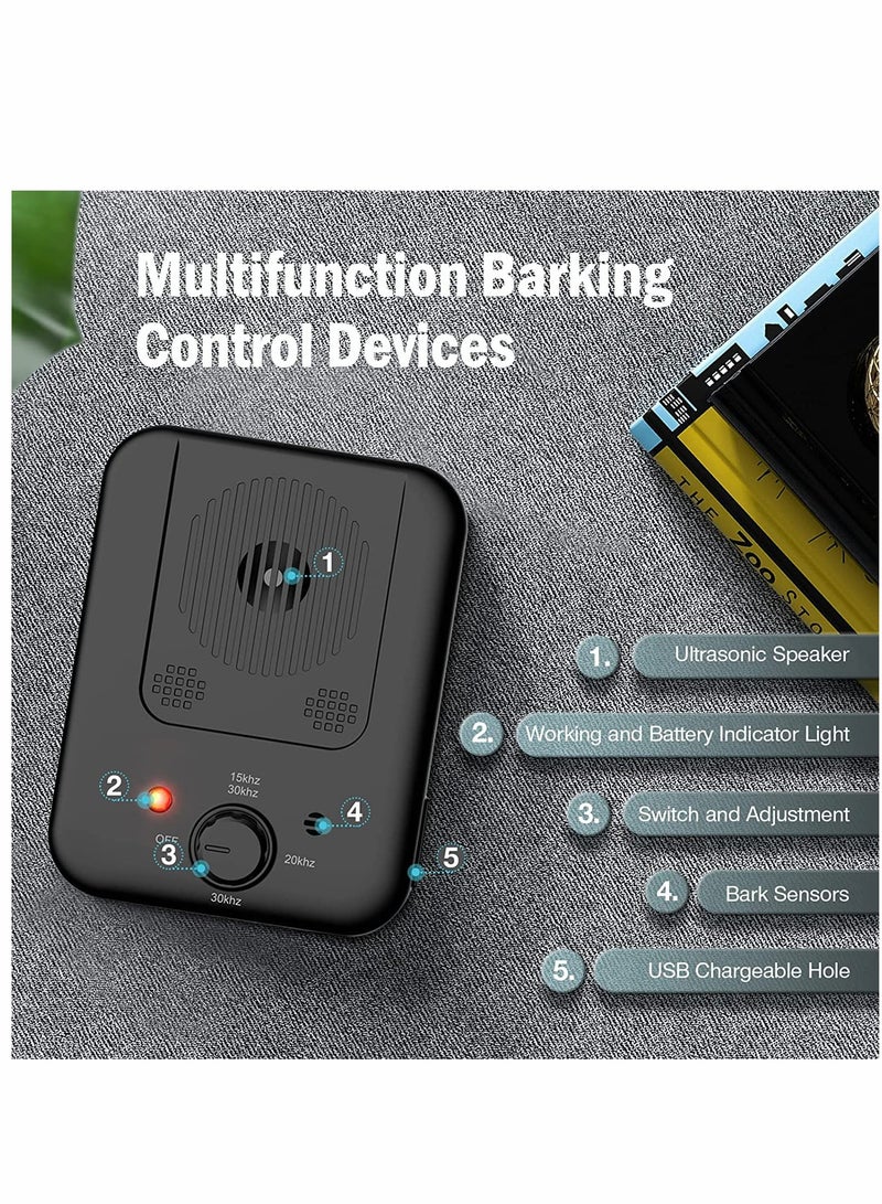 SYOSI Dog Anti Barking Device, 3 Frequencies Sensitivities Auto Dog Barking Deterrent Devices,33FT Dog Barking Control,Ultrasonic Stop Dogs Barking Pet Gentle Anti Barking Device Dogs Training - Image 2