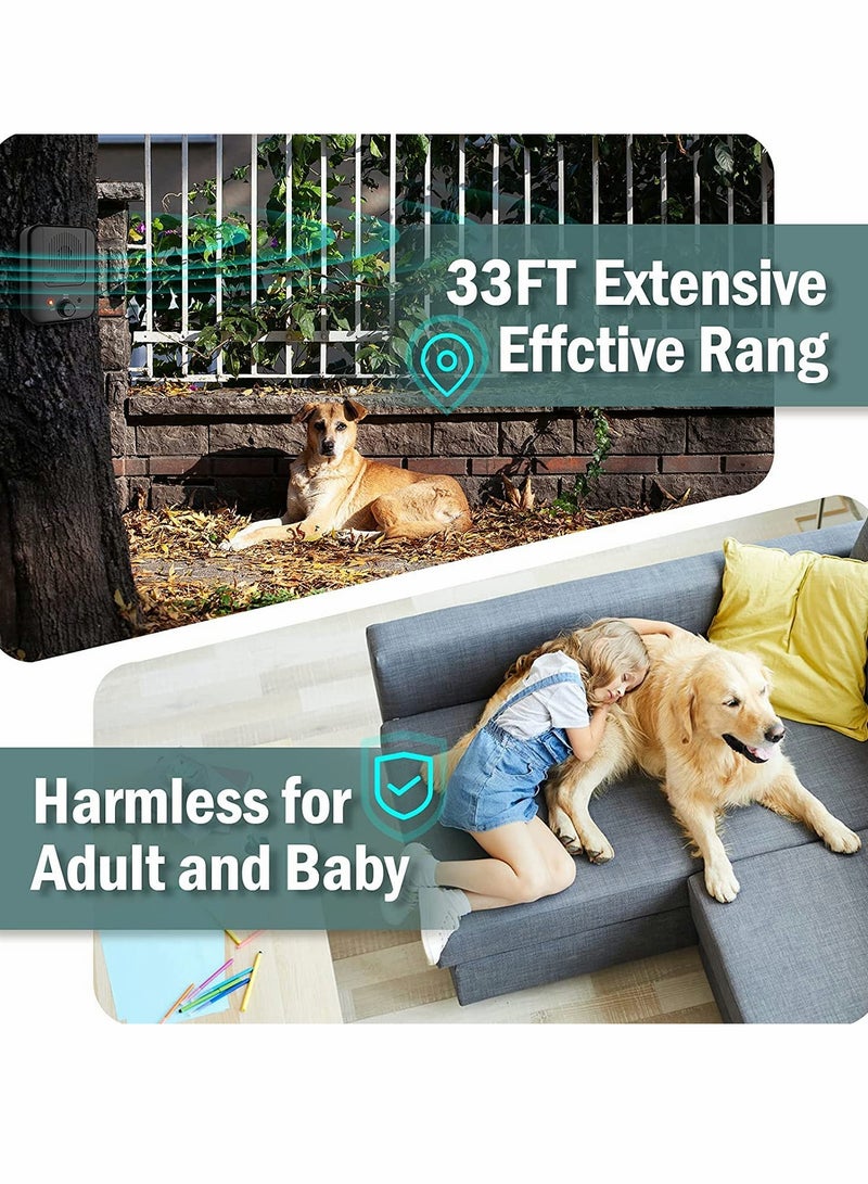 SYOSI Dog Anti Barking Device, 3 Frequencies Sensitivities Auto Dog Barking Deterrent Devices,33FT Dog Barking Control,Ultrasonic Stop Dogs Barking Pet Gentle Anti Barking Device Dogs Training - Image 5