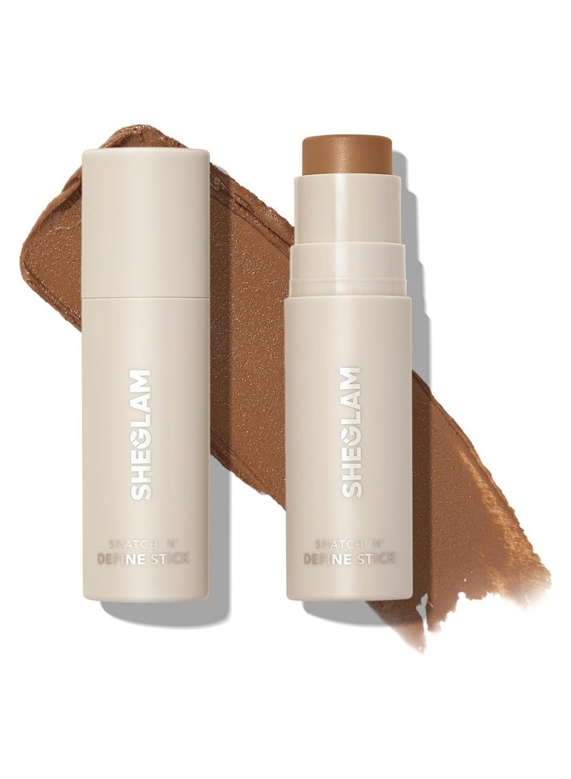 Sheglam Contour N' Define Stick Bronzer with Brush (Warm Honey) - Image 1