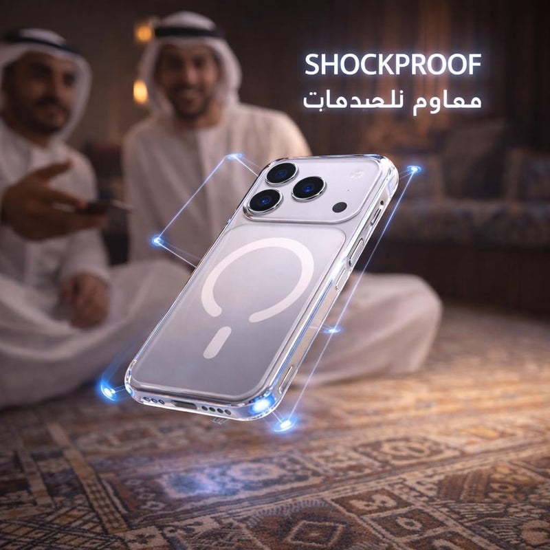 ESSE 3 in 1 Armor Combo Clear Case for iPhone 17 Pro 6.3” with Tempered Glass Screen Protector & Camera Lens Protection - Image 3