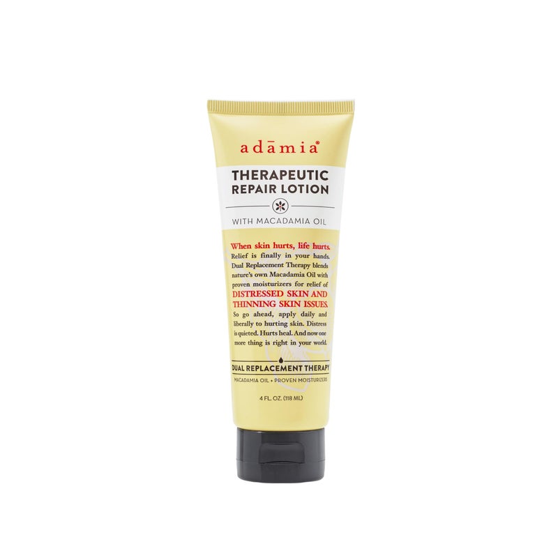 Adamia Therapeutic Repair Lotion with Macadamia Nut Oil and Promega-7, 4 Ounce Tube - Fragrance Free, Paraben Free, Non GMO - Image 1