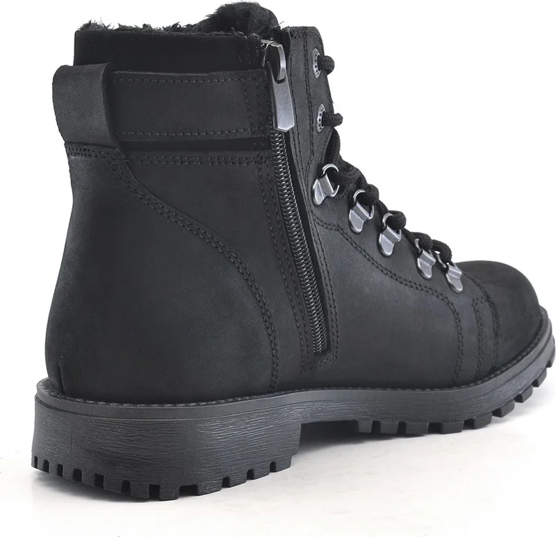 Raker Griffon Leather Black Zipper Boots