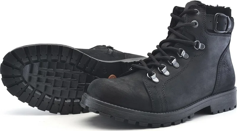 Raker Griffon Leather Black Zipper Boots