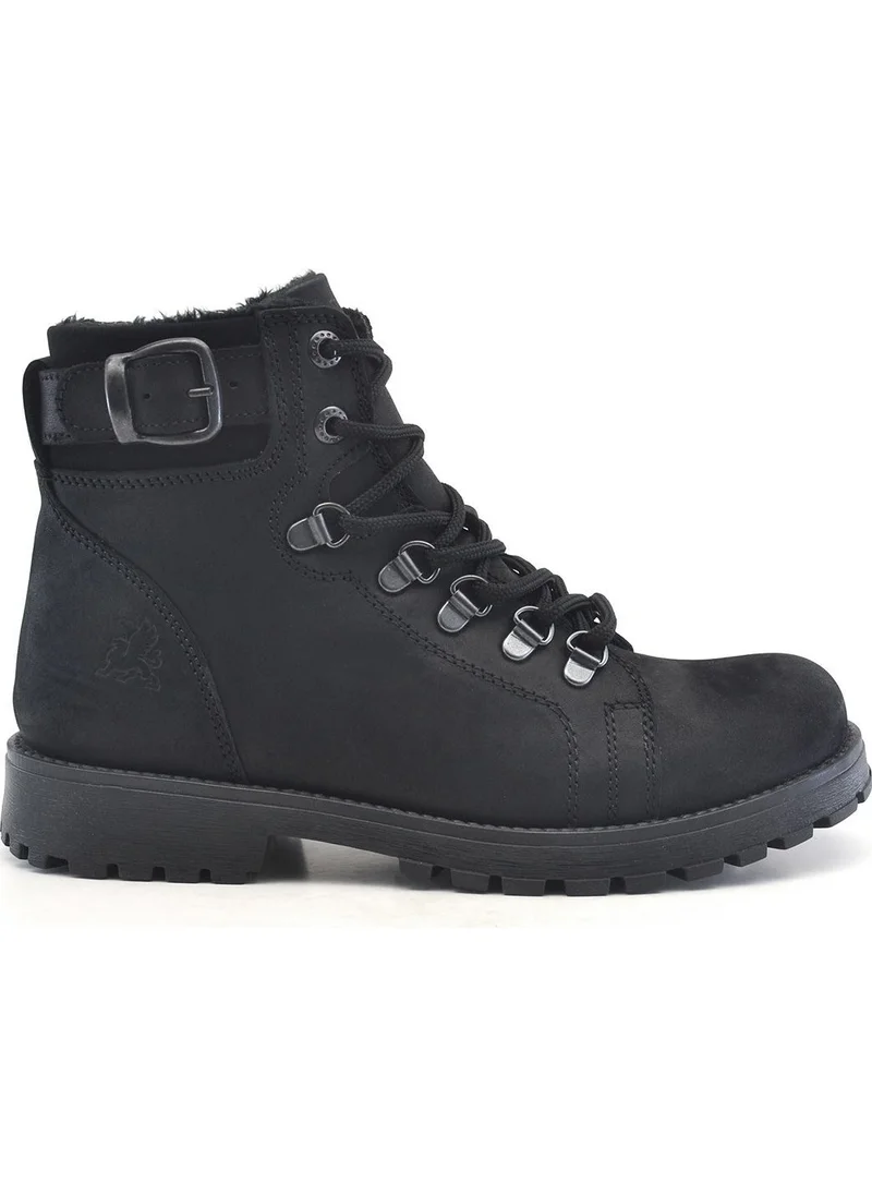 Raker Griffon Leather Black Zipper Boots