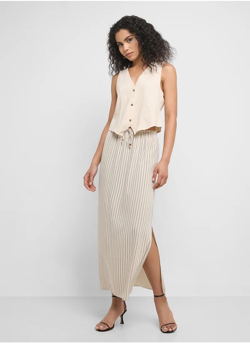 VERO MODA VMMYMILO M/W SLITED LONG SKIRT WVN GA