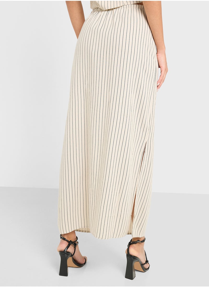 VERO MODA VMMYMILO M/W SLITED LONG SKIRT WVN GA  - Image 3
