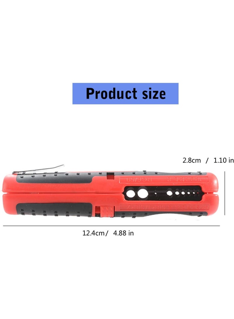 GGOOT RG59 RG6 Coaxial Cable Portable Wire Stripper Multifunctional Stripping Pliers Handle Tool Hardware Tools - Image 3