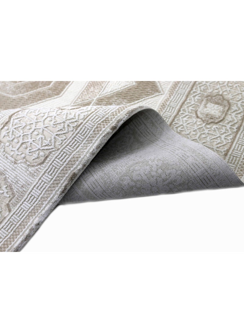 القفاري سجاد فيرونا من القفاري بإطلالة مودرن فاخرة تكمل ديكور مفروشات سجاد منزلك، 2.40x3.40، كريم - Image 3