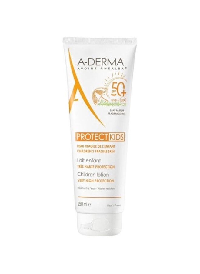 A-DERMA - PROTECT MILK SUNSCREEN KIDS SPF50 + 250ML - Image 1
