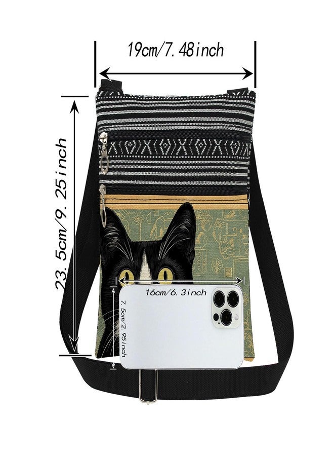 XiaoGalaee Tuxedo Cat Crossbody Bag Adjustable Shoulder Strap Messenger Bag for Cat Lover Adults Birthday Gift for Sister Friend Women Holiday Present - Image 4