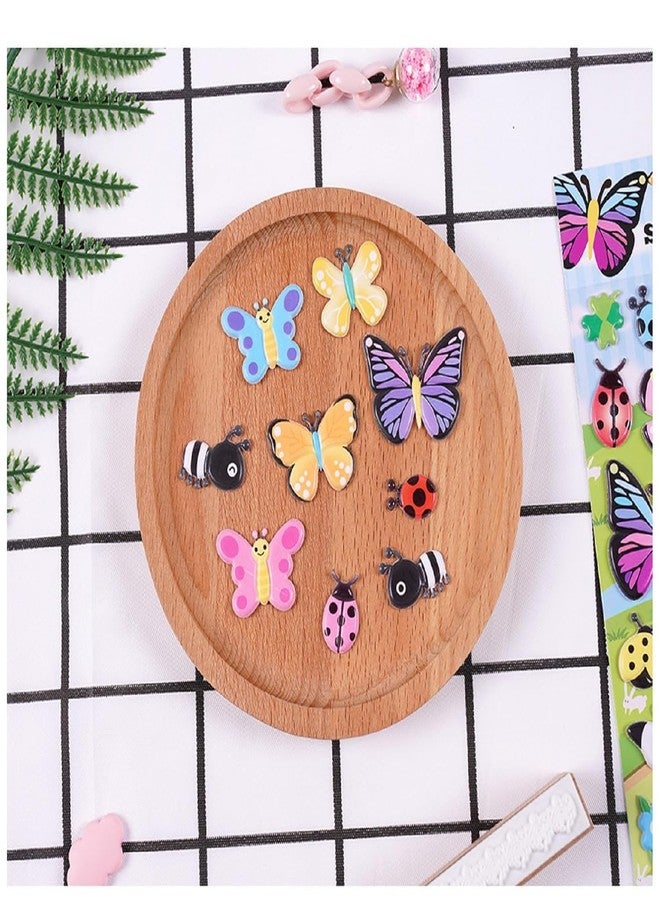 DEOXY Pack of 6 Educational Toys Cartoon Insects Three-Dimensional 3D Bubble Stickers Kindergarten Awarding Small Sticker Set(DX-0016) - Image 4
