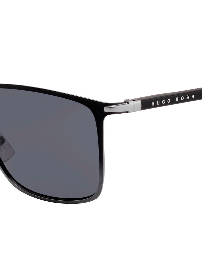 HUGO BOSS Men's UV Protection Square Sunglasses - Boss 1004/S/It Mtbk Grey 56 - Lens Size: 56 Mm  - Image 3