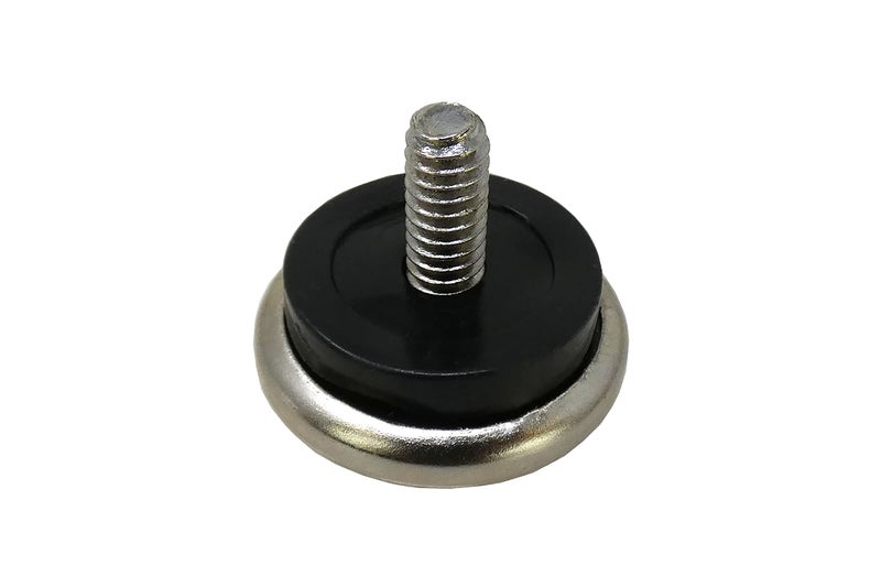 Shepherd Hardware أجهزة شيفرد 9451 زلاجات أثاث ذات ساق مل threaded 1-1/4 بوصة، قطر الساق 1/4 بوصة، قاعدة معدنية مع وسادة مطاطية، 4 قطع (عبوة من 1)، فضي - Image 1