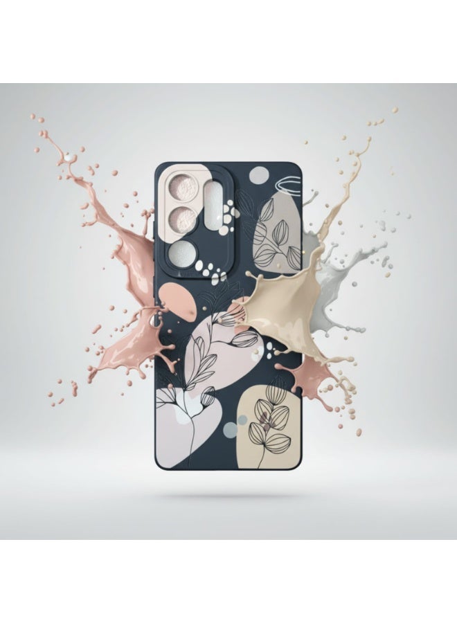 for Samsung Galaxy S25 Ultra Case Creative Design Flower Pattern Slim Soft Silicone Protective for Galaxy S25 Ultra  phone Cover (Morandi Black, Samsung Galaxy S25 Ultra) - Image 2