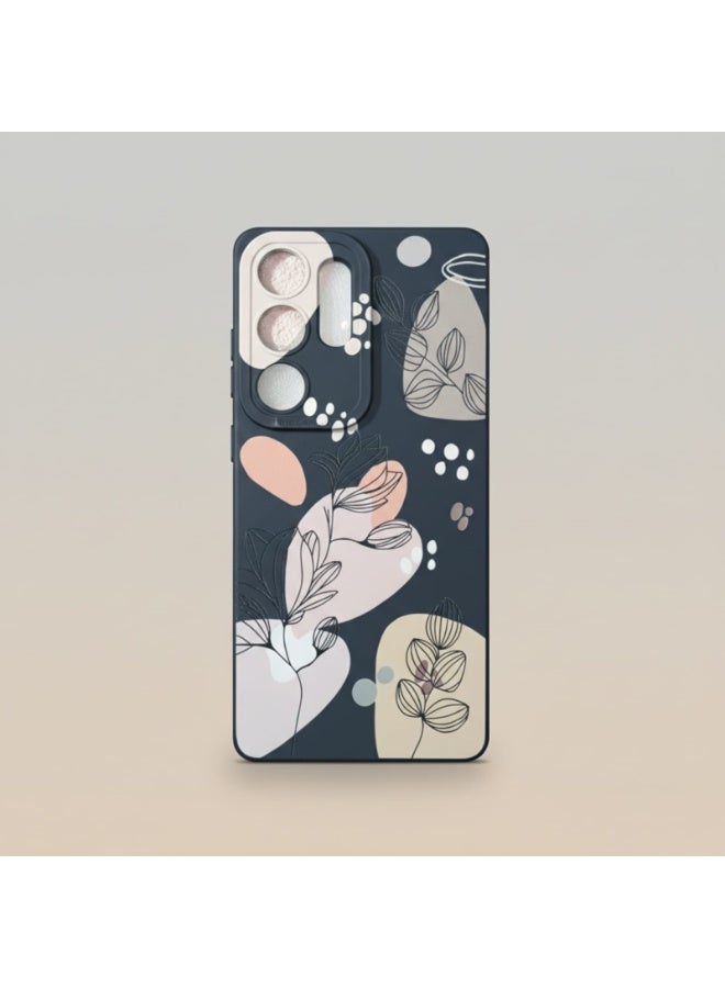 for Samsung Galaxy S25 Ultra Case Creative Design Flower Pattern Slim Soft Silicone Protective for Galaxy S25 Ultra  phone Cover (Morandi Black, Samsung Galaxy S25 Ultra) - Image 5