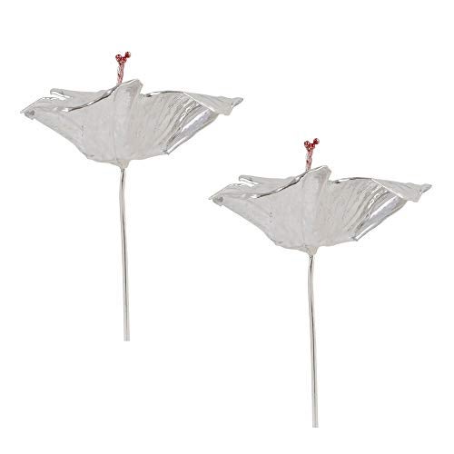 DHRUVS COLLECTION 925 Silver Lotus Flower for Pooja, Temple Decor & Gifting Purpose - Set of 2 - Image 1