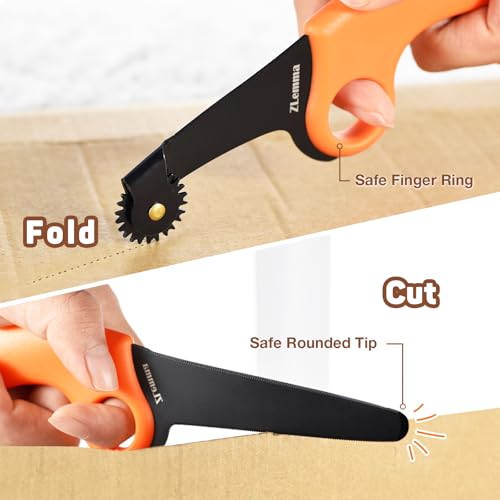 ZLemma Kids Cardboard Construction Tool Kit – Cardboard Saw & Scoring Wheel Set, 2-Piece Corrugated Craft Tools for Boys & Girls - Image 2