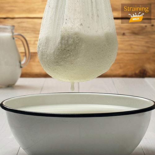 S.CENG Cheesecloth, Grade 90, 36 Sq Feet, Reusable, 100% Unbleached Cotton Fabric, Ultra Fine Cheese Cloth for Cooking - Nut Milk Bag, Strainer, Filter (Grade 90-4Yards) - Image 5