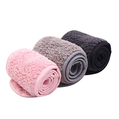 Simnice 6 Pieces Spa Facial Headbands Adjustable Head Wraps for women,Makeup Shower Bath Facial Wraps Sports Headband Terry Cloth Adjustable Stretch Towel with Magic Tape - Image 3