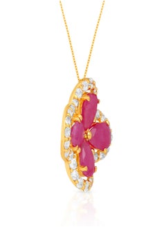 Malabar Gold and Diamonds 22 Carat 916 Purity Yellow Gold Gemstone Pendant PGNDNA026PN6_Y For Women  - Image 2