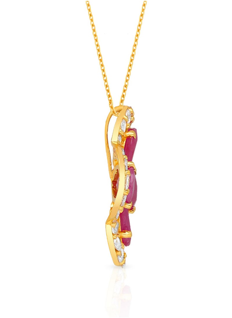 Malabar Gold and Diamonds 22 Carat 916 Purity Yellow Gold Gemstone Pendant PGNDNA026PN6_Y For Women  - Image 5