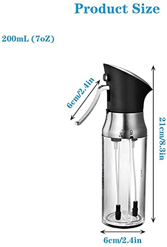 BeFunky Olive Oil Sprayer for Cooking Air Fryer, Olive Oil and Vinegar Dispenser Set, Environmentally Friendly Materials 200ml, Cooking Oil Sprayer - Image 2